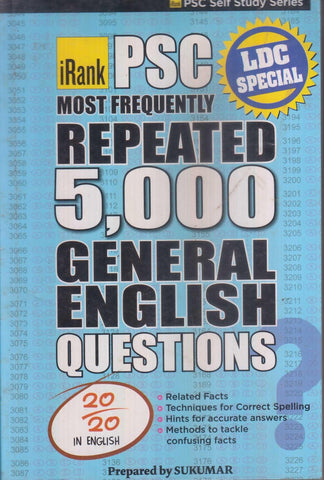 PSC MOST FREQUENTLY REPEATED 5000 GENERAL ENGLISH QUESTIONS - TheBookAddicts